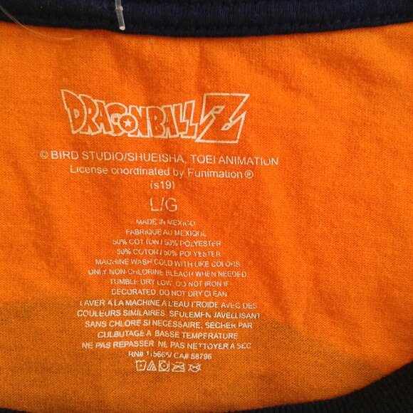 Dragon Ball Z Jersey, "L". 3/4 sleeve, 2019, Collectible Tee, Dudecore, Kidcore - Picture 3 of 4